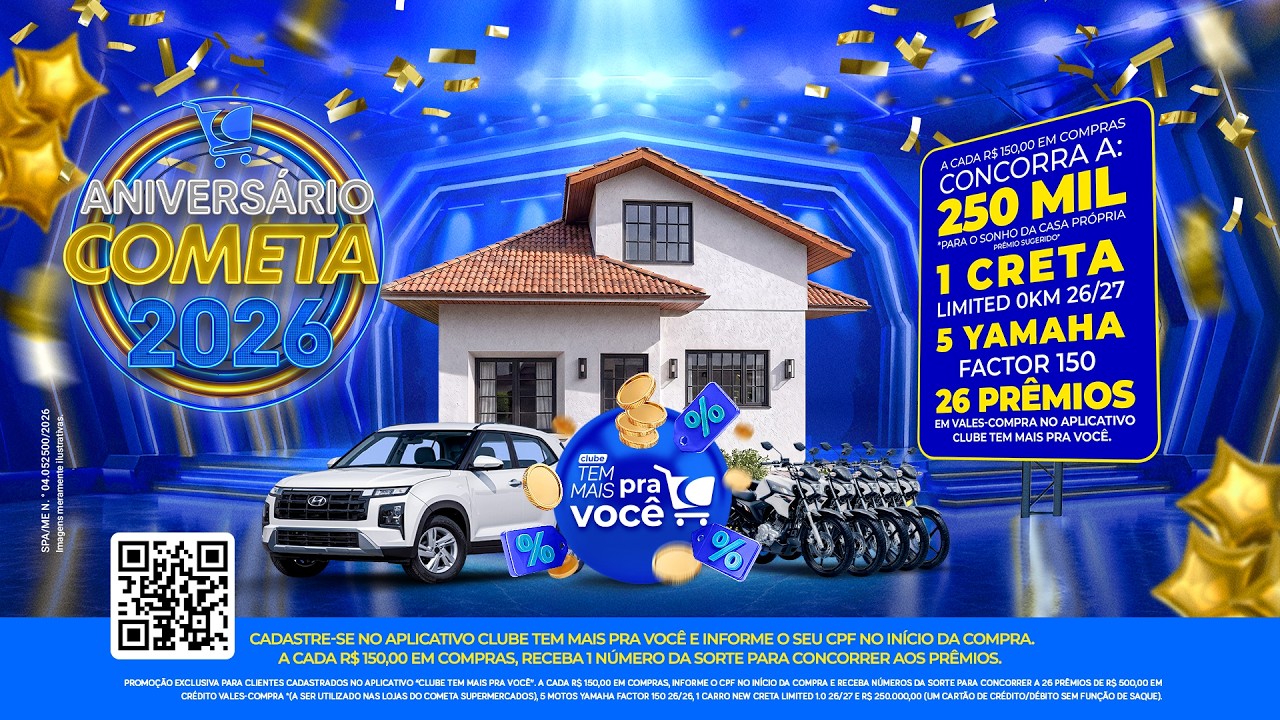 Comercial Oficial do Aniversário Cometa